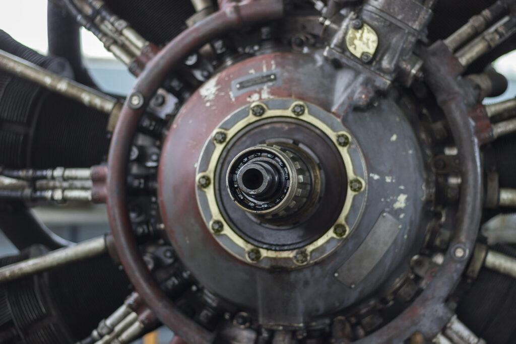 Jet engine of a vintage airplane - Enviro Tech International